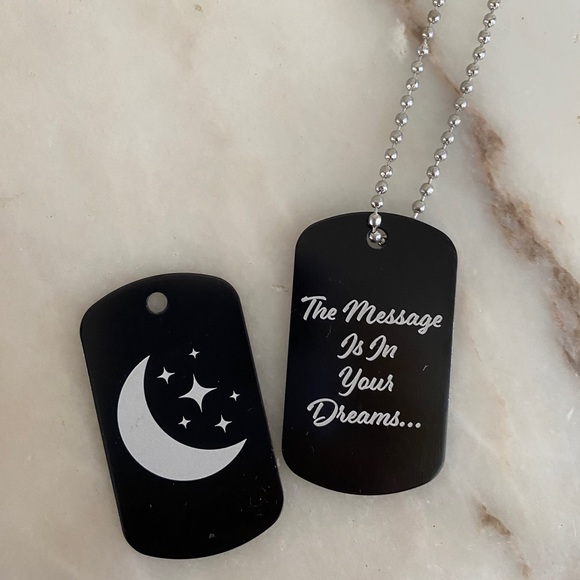 Moon Keychain or necklace with The Message is in your Dreams NWT - Picture 5 of 5